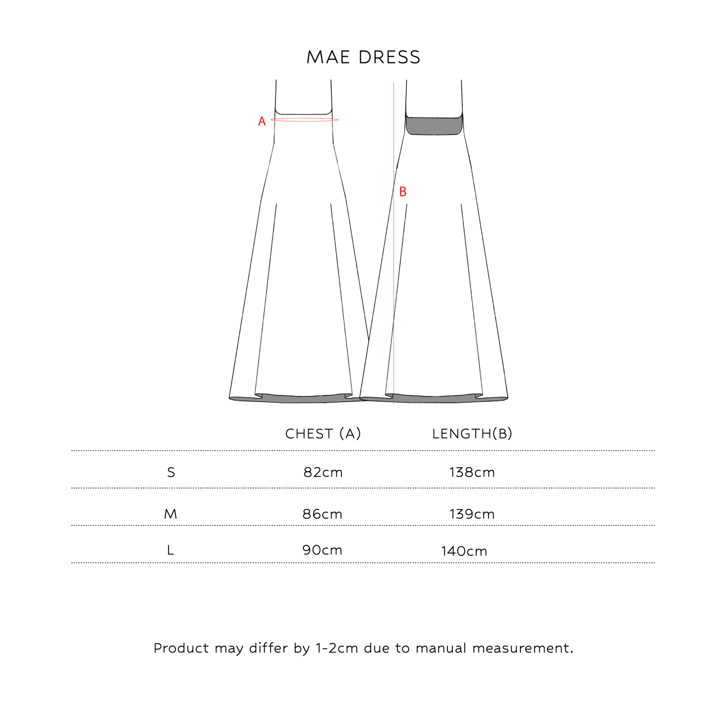 SAYA - MAE - ROUNDED SQUARE NECK MAXI DRESS