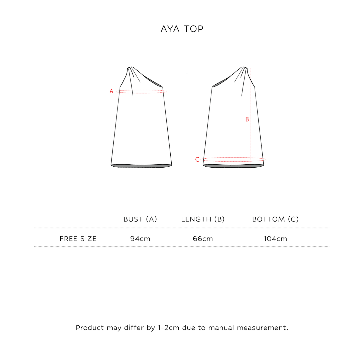 SAYA - AYA - ONE-SHOULDER TOP