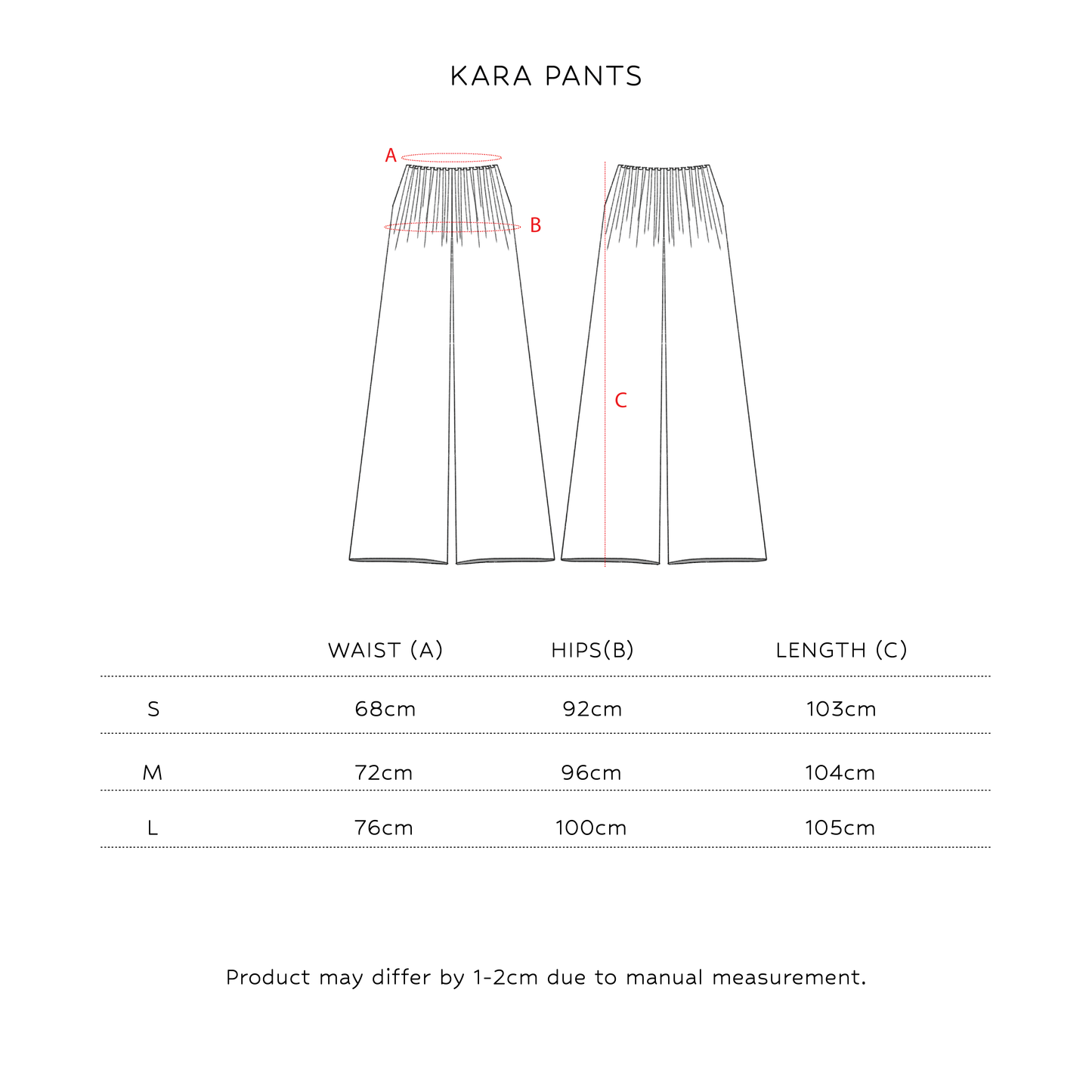 SAYA - KARA - PLEATED WIDE-LEG PANTS