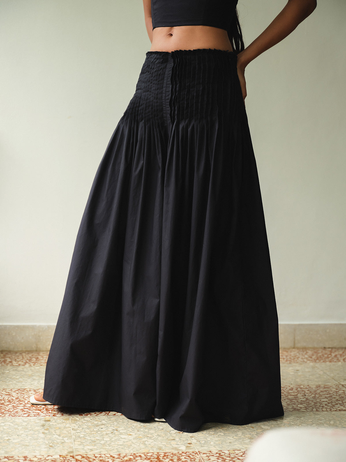 SAYA - KARA - PLEATED WIDE-LEG PANTS