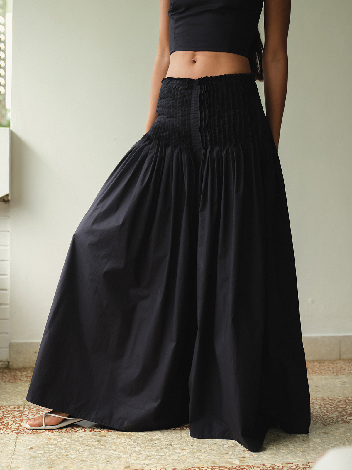 SAYA - KARA - PLEATED WIDE-LEG PANTS
