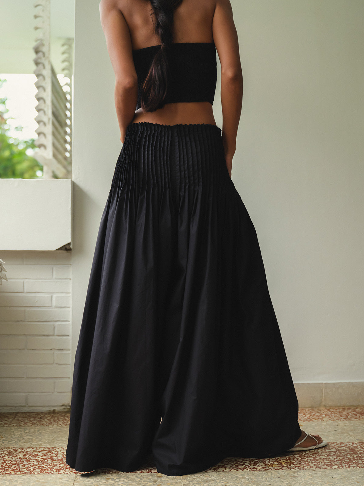 SAYA - KARA - PLEATED WIDE-LEG PANTS