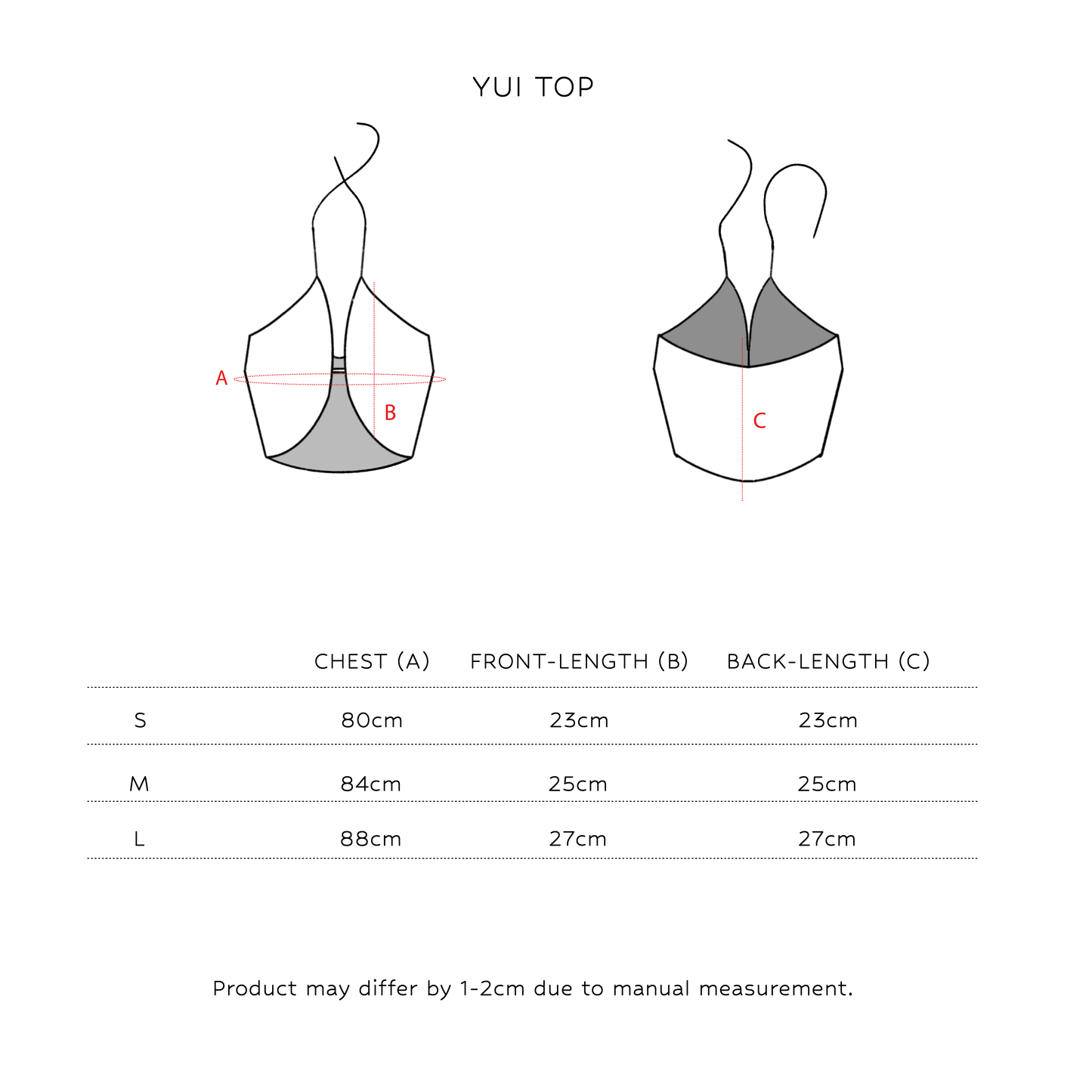 SAYA - YUI - ROUNDED HALTER TOP
