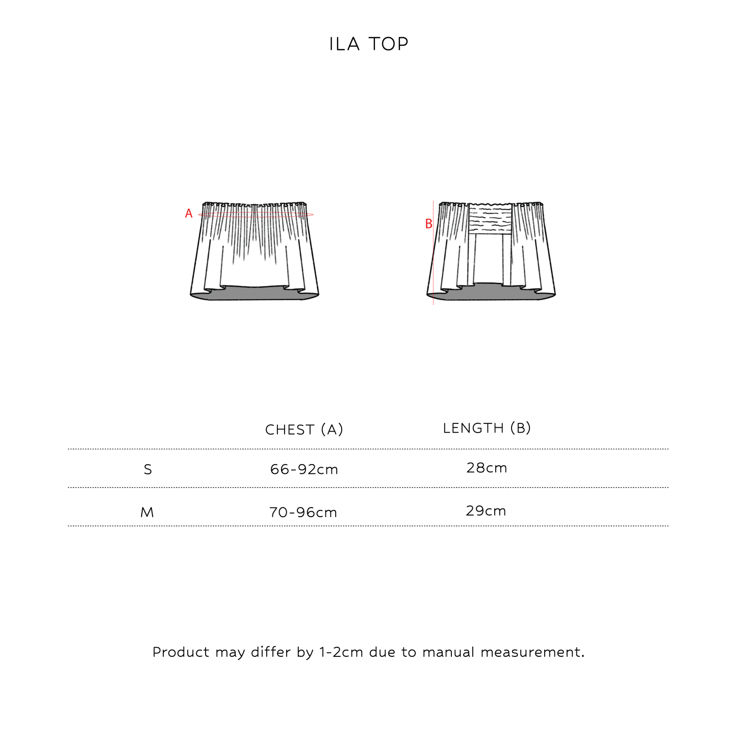 SAYA - ILA - PLEATED TUBE TOP