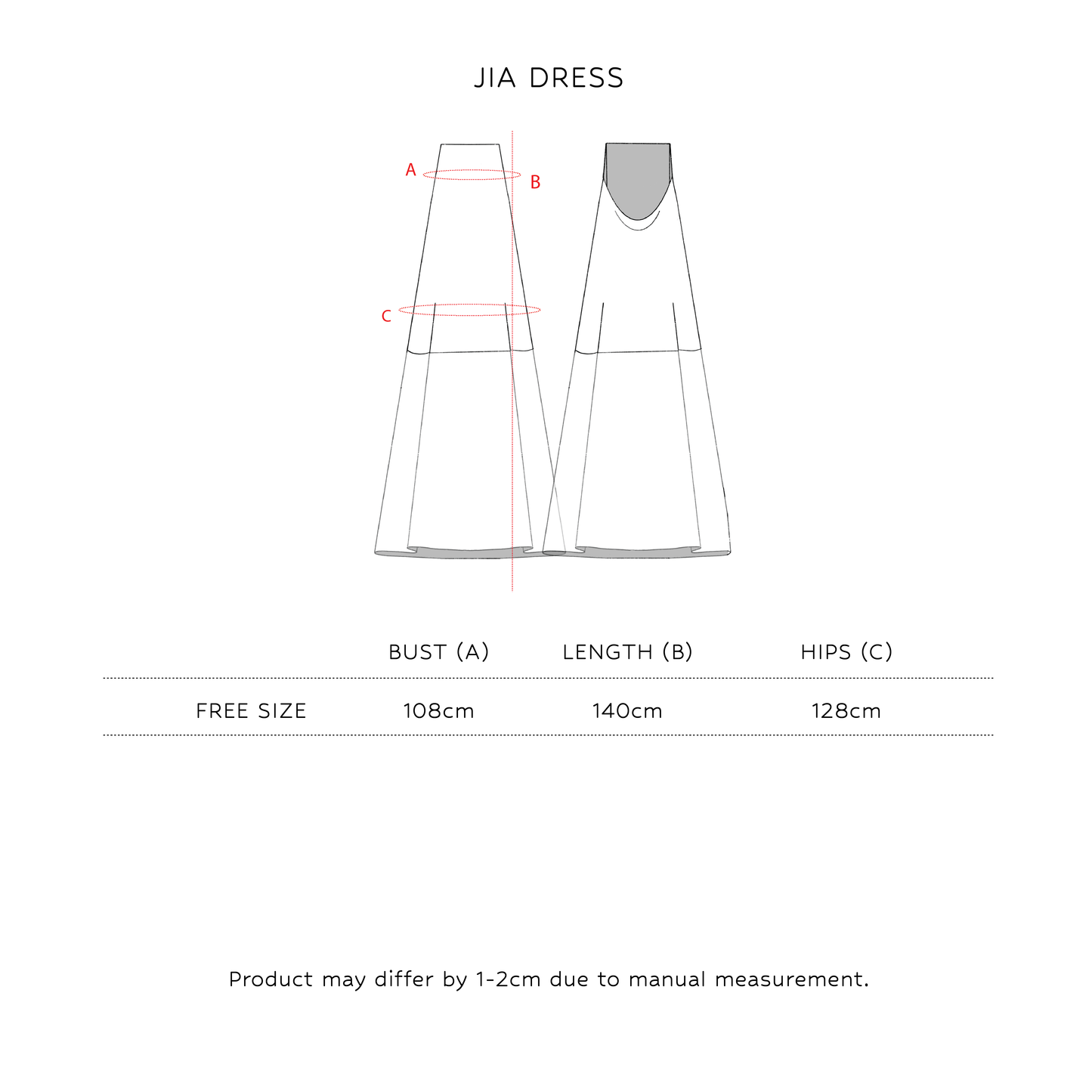 SAYA - JIA - LAYERED MAXI DRESS