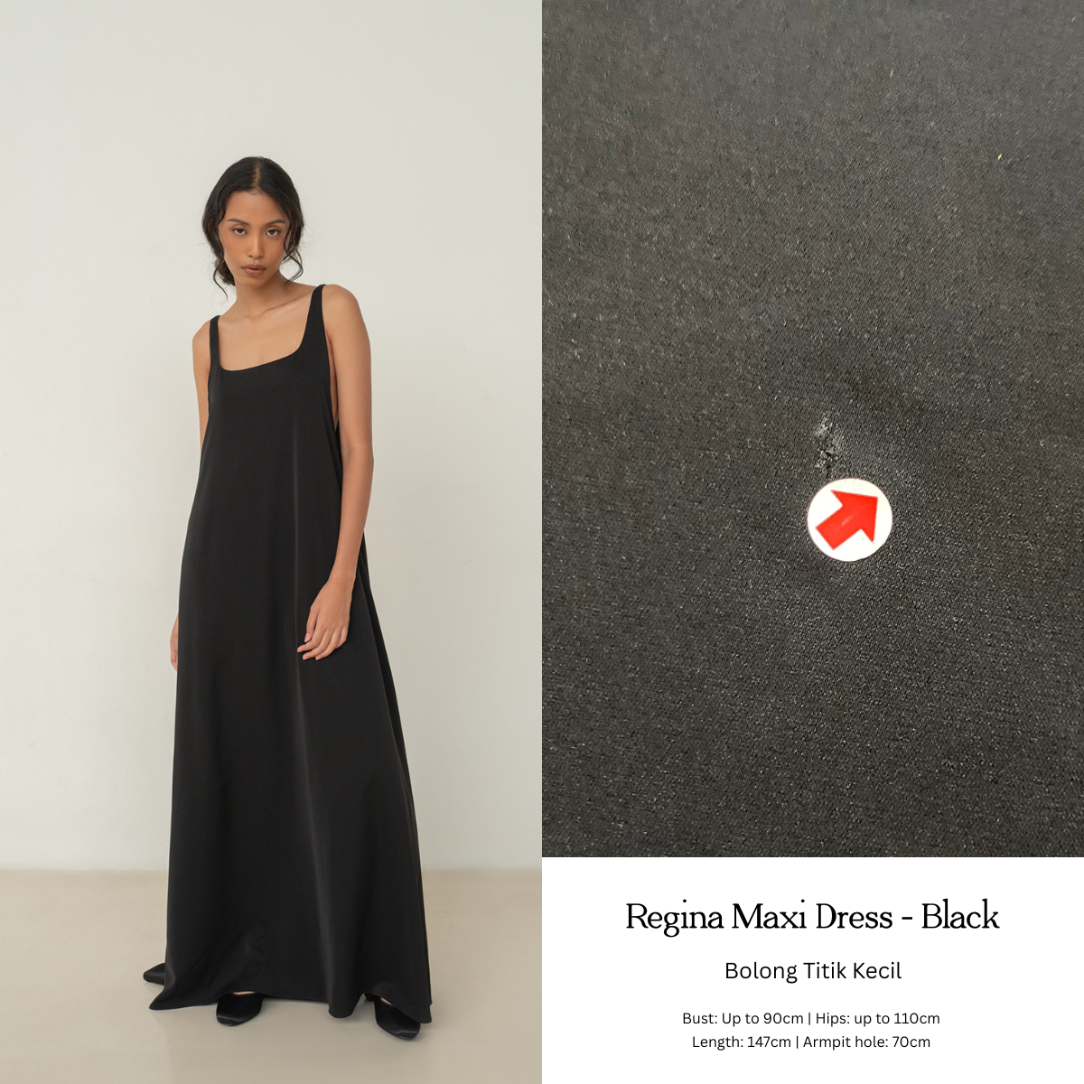 SAYA - REGINA MAXI DRESS - DEFECT ITEMS SALE