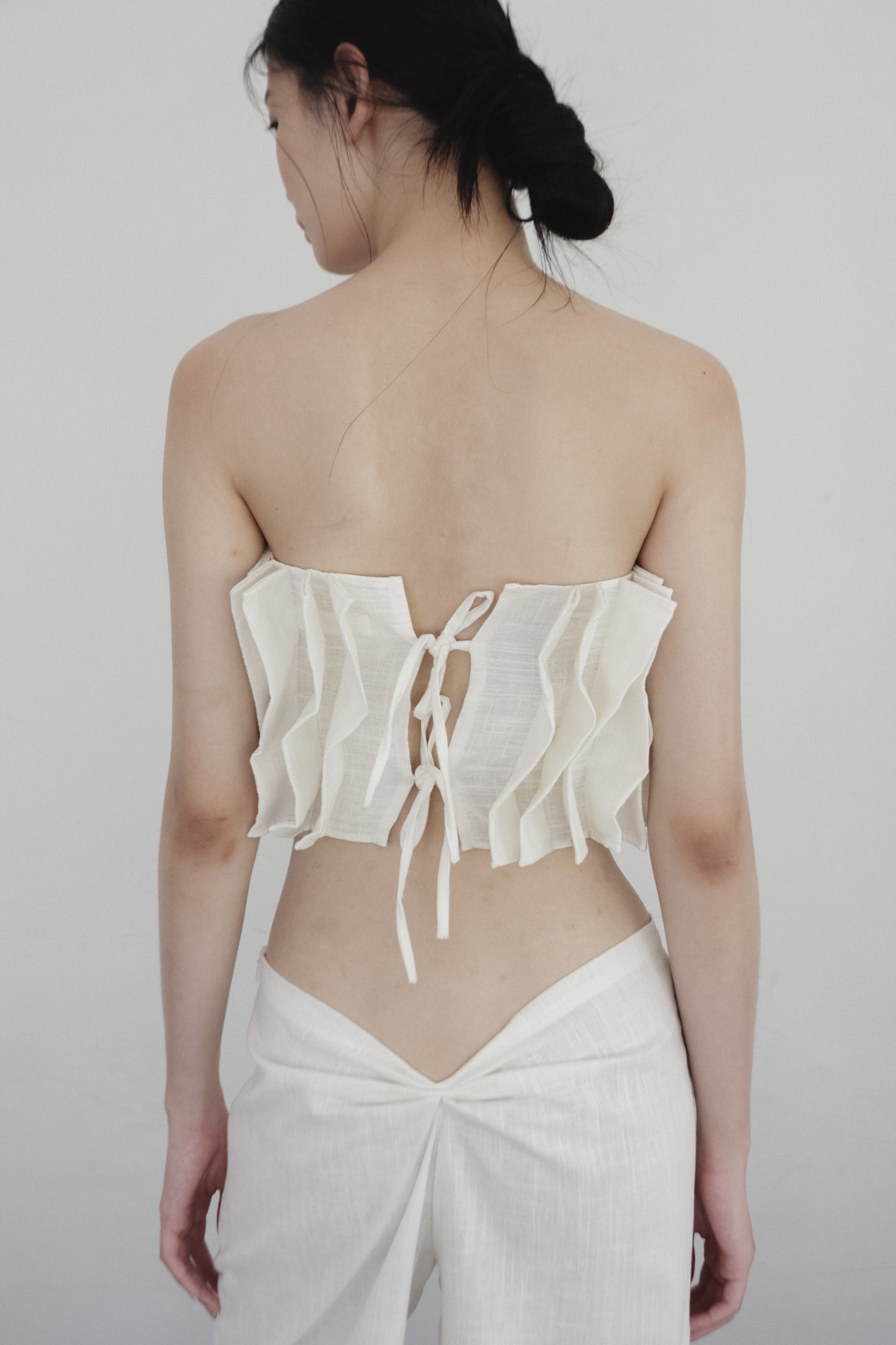 SAYA - ALGA - PINCHED PLEATS TUBE TOP