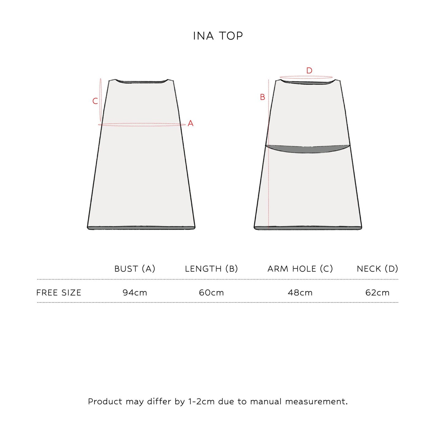 SAYA - SAYA X ELXI - INA - SLEEVELESS BOATNECK TOP