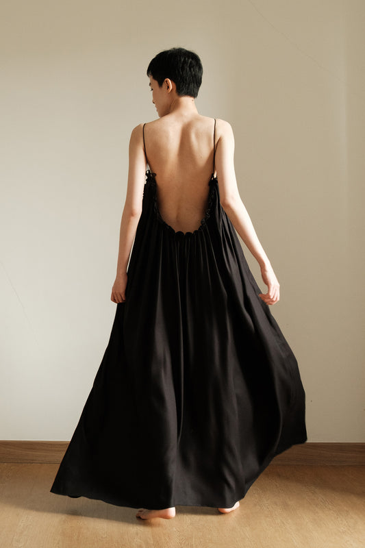 SAYA - EILA - MAXI DRESS IN BLACK & WHITE