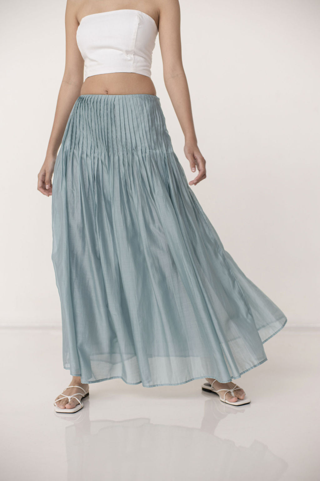 SAYA - SAYA X ELXI - JENNA - PLEATED A LINE SKIRT
