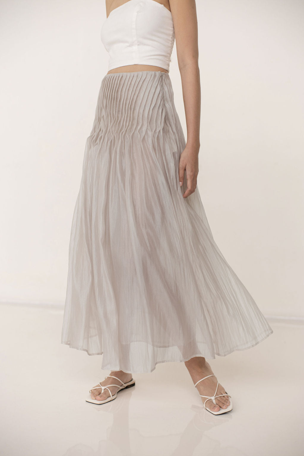 SAYA - SAYA X ELXI - JENNA - PLEATED A LINE SKIRT