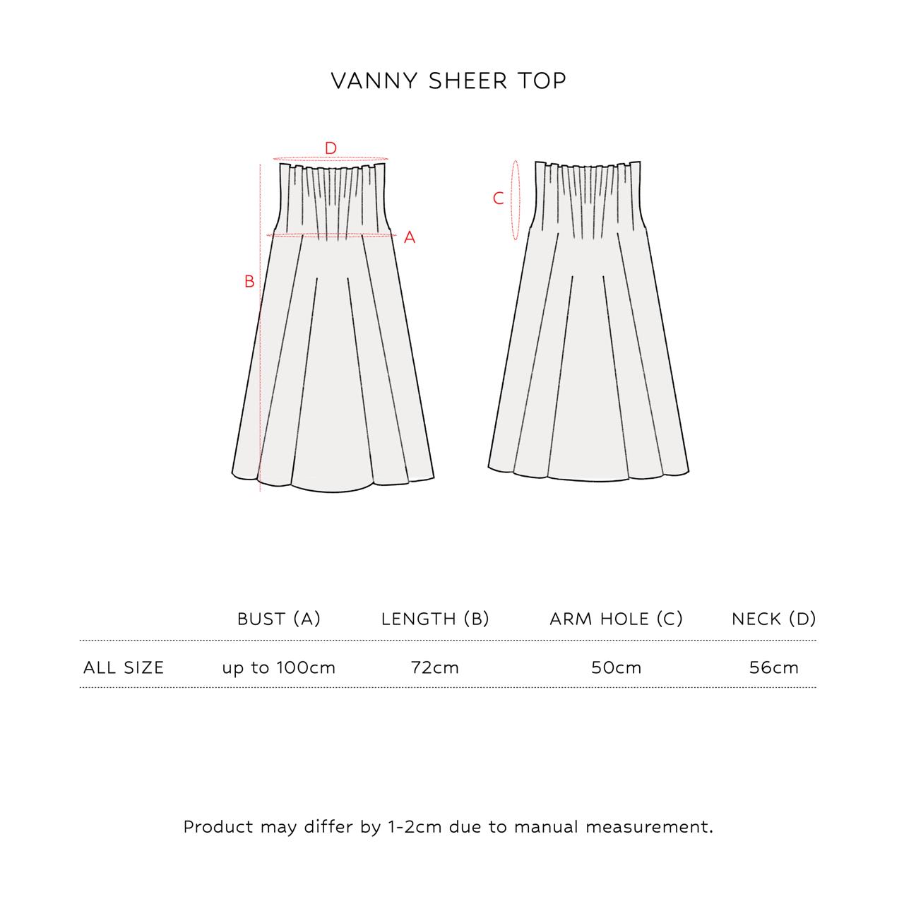SAYA - VANNY - SHEER TOP