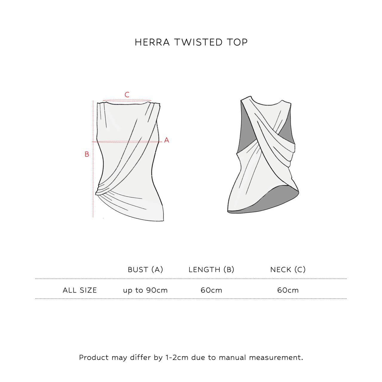 SAYA - HERRA - TWISTED BACK TOP