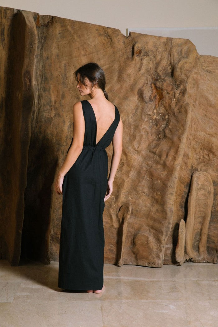 SAYA - MOIRA - HIGH SLIT MAXI DRESS