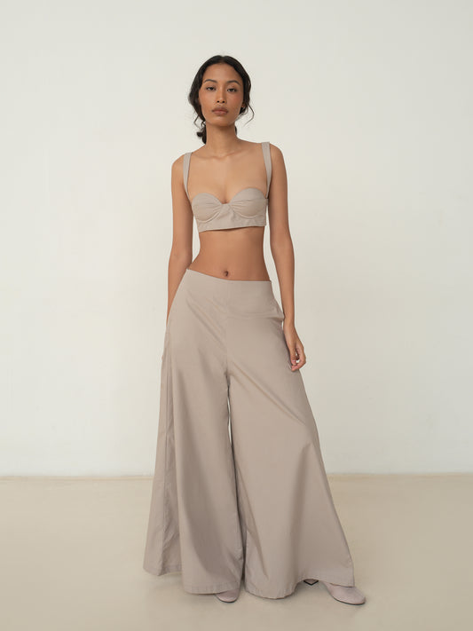 SAYA - SAYA X ANAZ - NADA - A LINE WIDE LEG PANTS