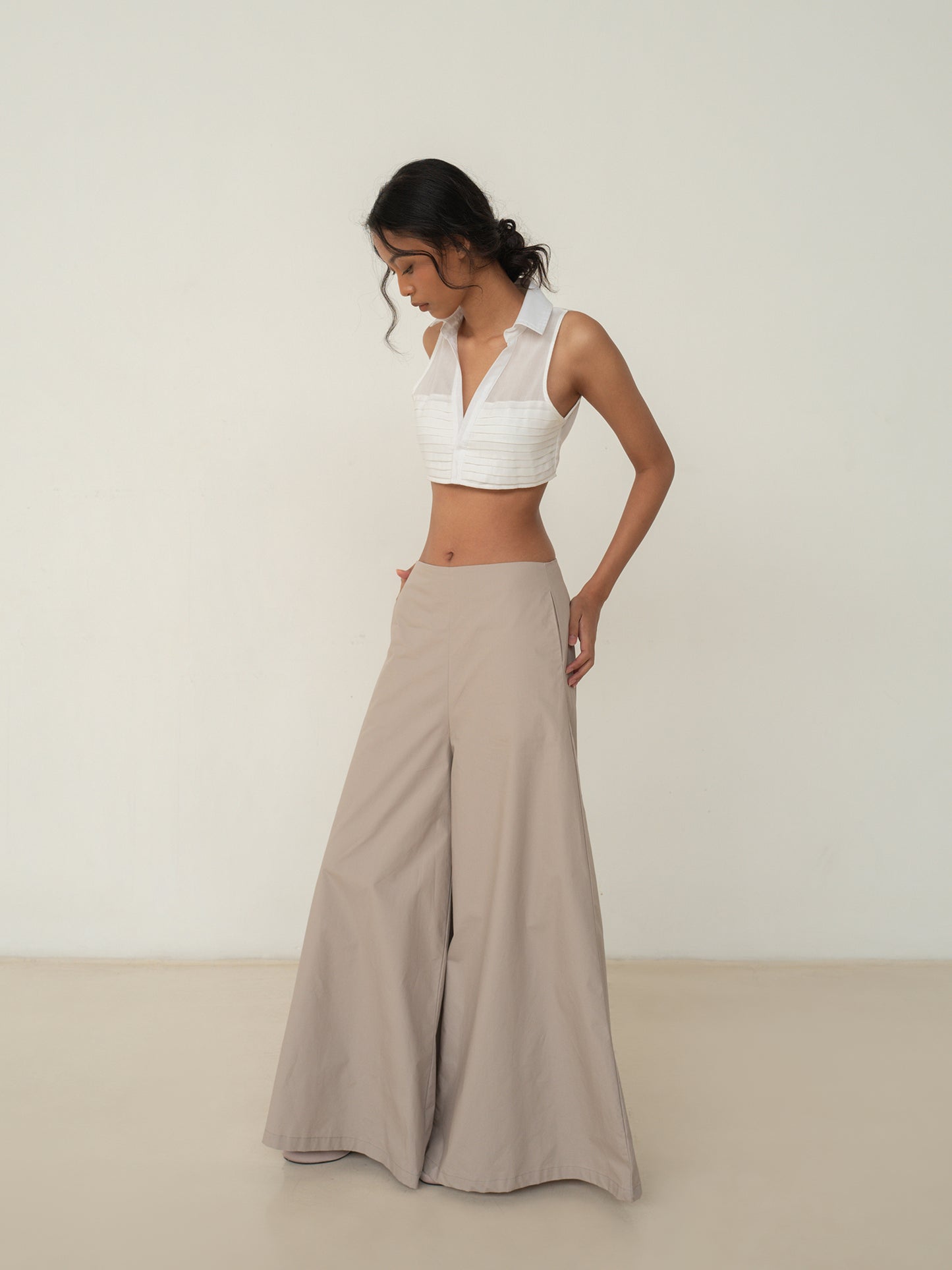 SAYA - SAYA X ANAZ - NADA - A LINE WIDE LEG PANTS