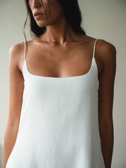 SAYA - MAE - ROUNDED SQUARE NECK MAXI DRESS