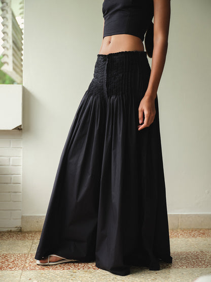 SAYA - KARA - PLEATED WIDE-LEG PANTS