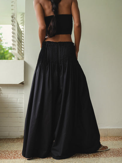 SAYA - KARA - PLEATED WIDE-LEG PANTS