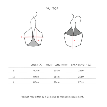 SAYA - YUI - ROUNDED HALTER TOP