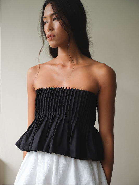 SAYA - ILA - PLEATED TUBE TOP