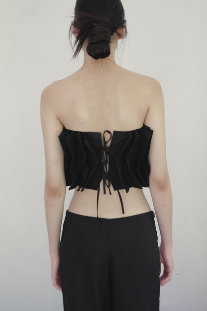 SAYA - ALGA - PINCHED PLEATS TUBE TOP