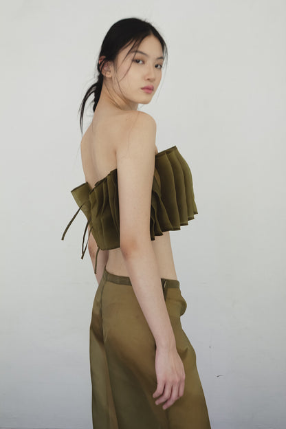 SAYA - ALGA - PINCHED PLEATS TUBE TOP
