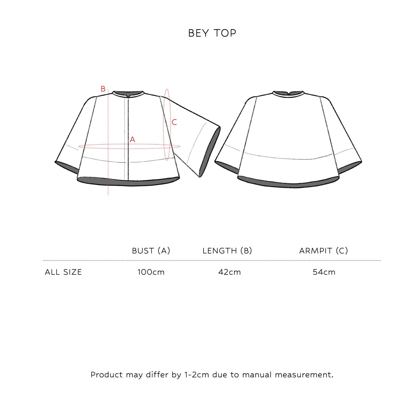 SAYA - BEY - BOXY TOP