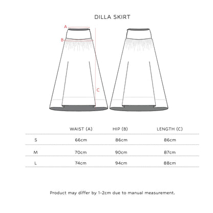 SAYA - DILLA - MIDI SKIRT