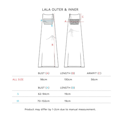 SAYA - LALA - TILLE OUTER WITH TUBE TOP