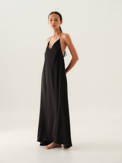 SAYA - VIBBY - HALTER NECK MAXI DRESS