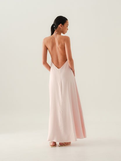 SAYA - VIBBY - HALTER NECK MAXI DRESS