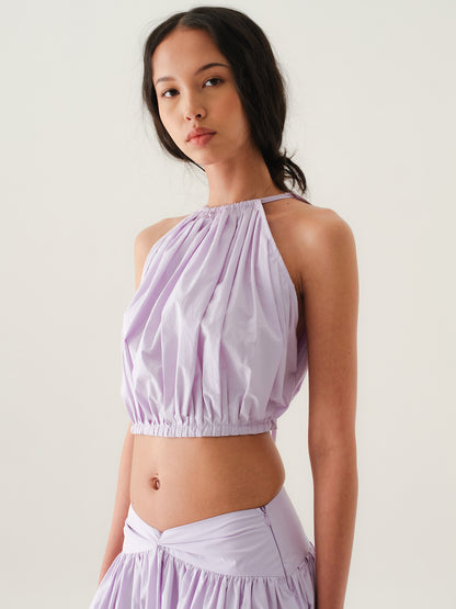 SAYA - AYLA - PLEATED HALTER TOP
