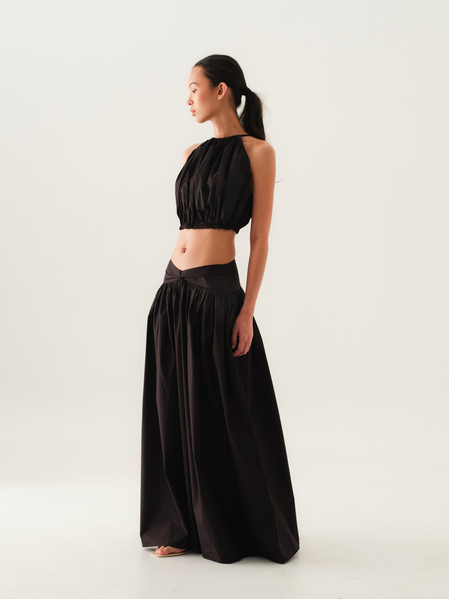 SAYA - AYLA - PLEATED HALTER TOP