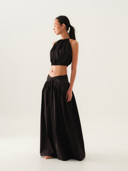 SAYA - AYLA - PLEATED HALTER TOP