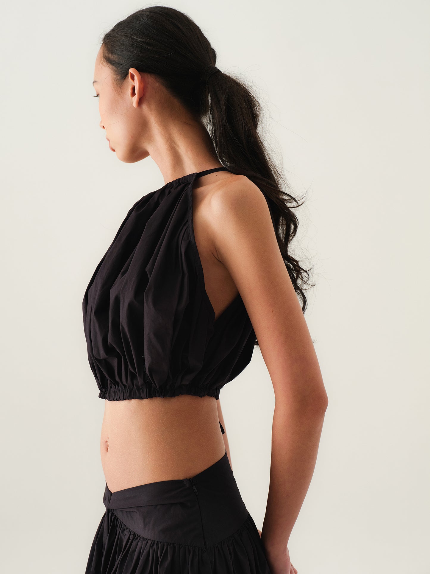 SAYA - AYLA - PLEATED HALTER TOP
