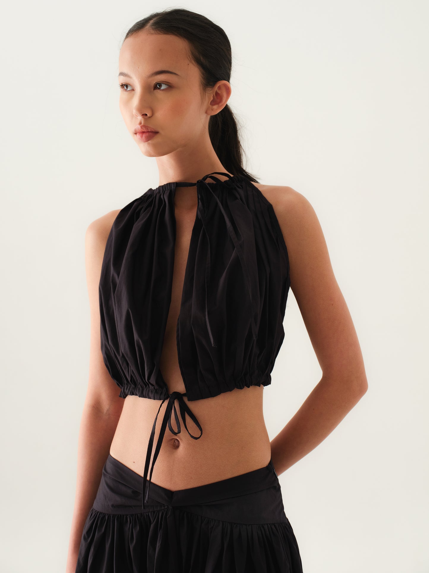 SAYA - AYLA - PLEATED HALTER TOP