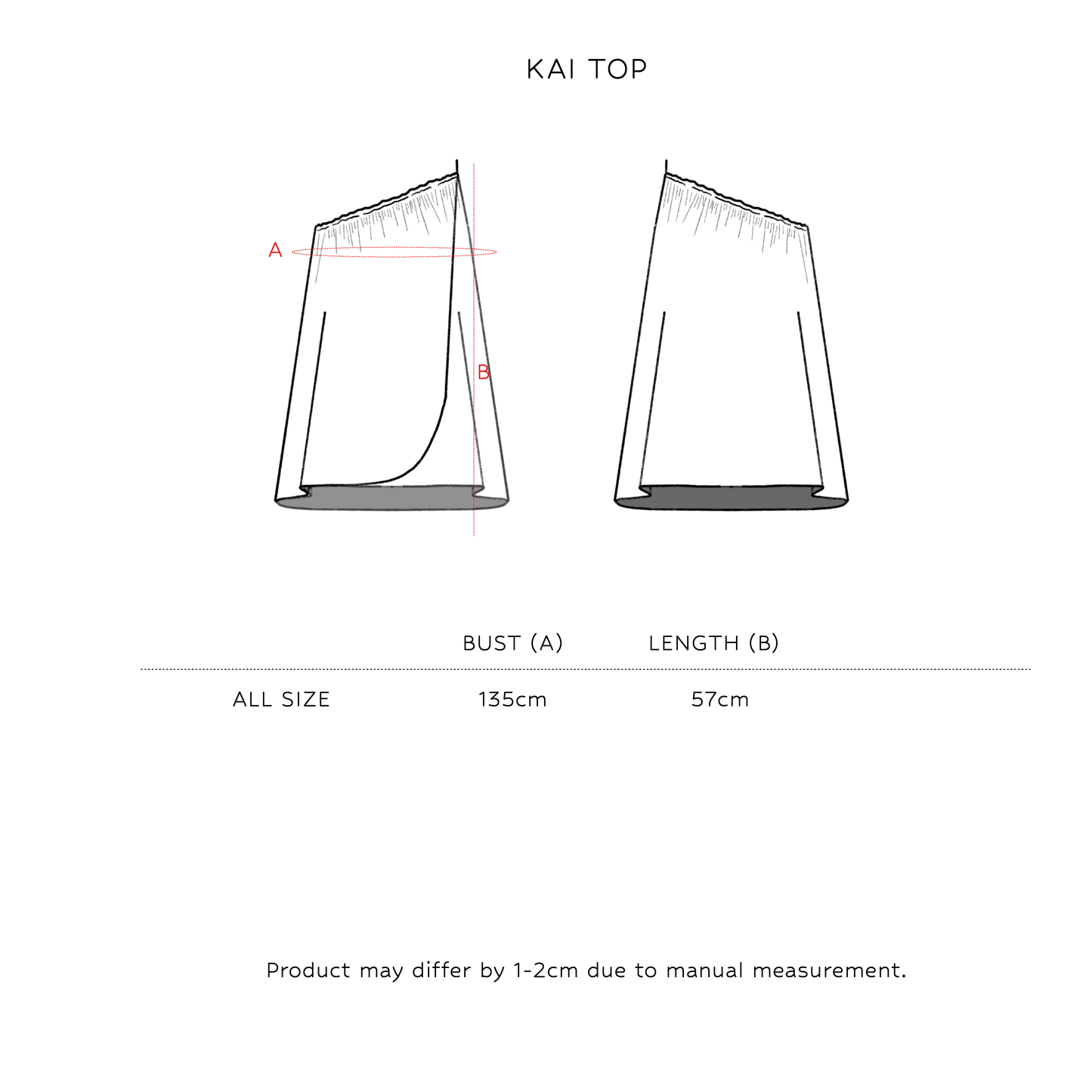 SAYA - KAI - ONE SHOULDER TOP