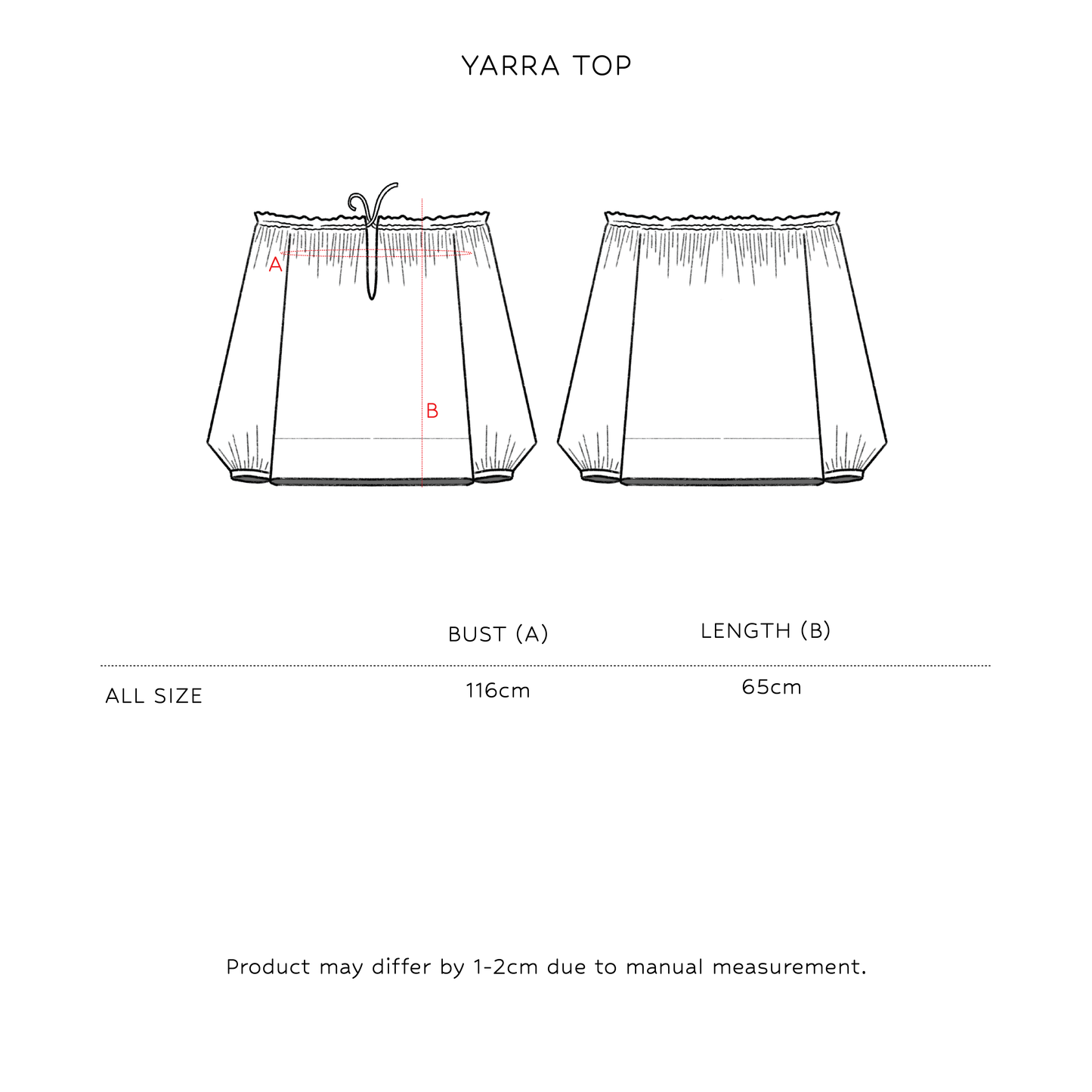 SAYA - YARRA - OFF SHOULDER TOP