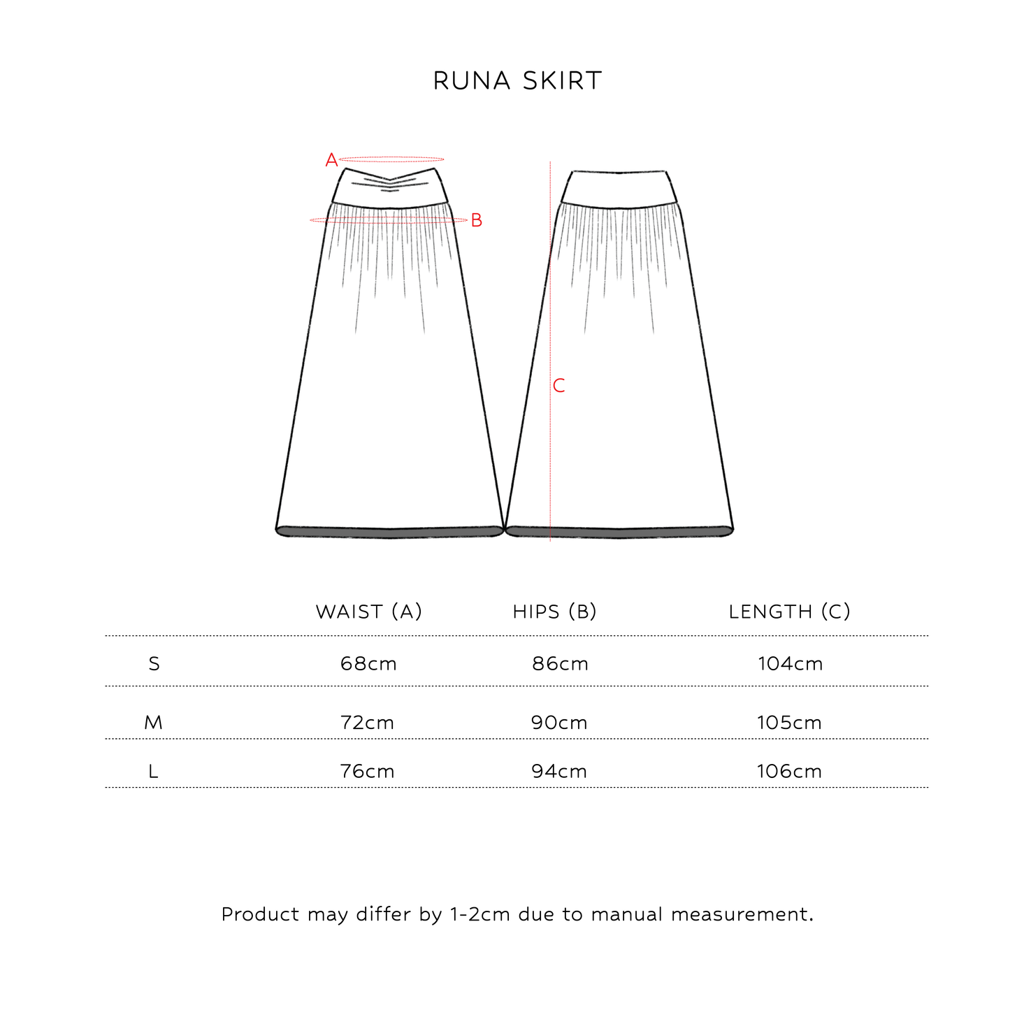 SAYA - RUNA - MAXI SKIRT