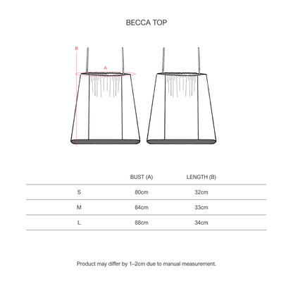 SAYA - BECCA - PLEATED TOP