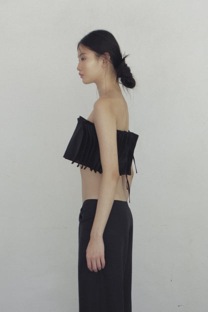 SAYA - ALGA - PINCHED PLEATS TUBE TOP
