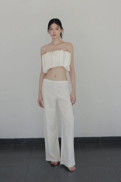 SAYA - ALGA - PINCHED PLEATS TUBE TOP