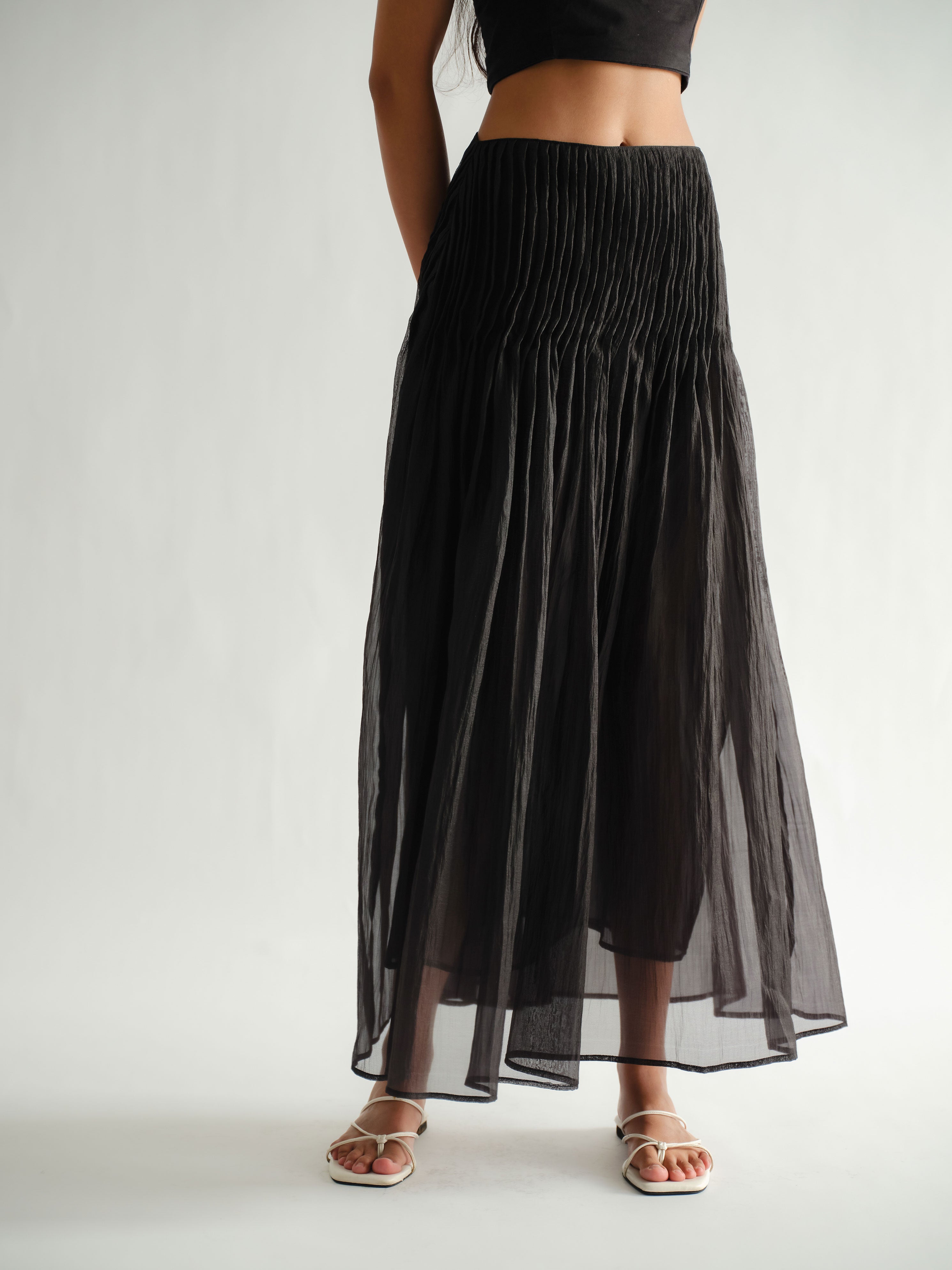 saya SAYA - SAYA X ELXI - JENNA - PLEATED A LINE SKIRT – Saya.tales