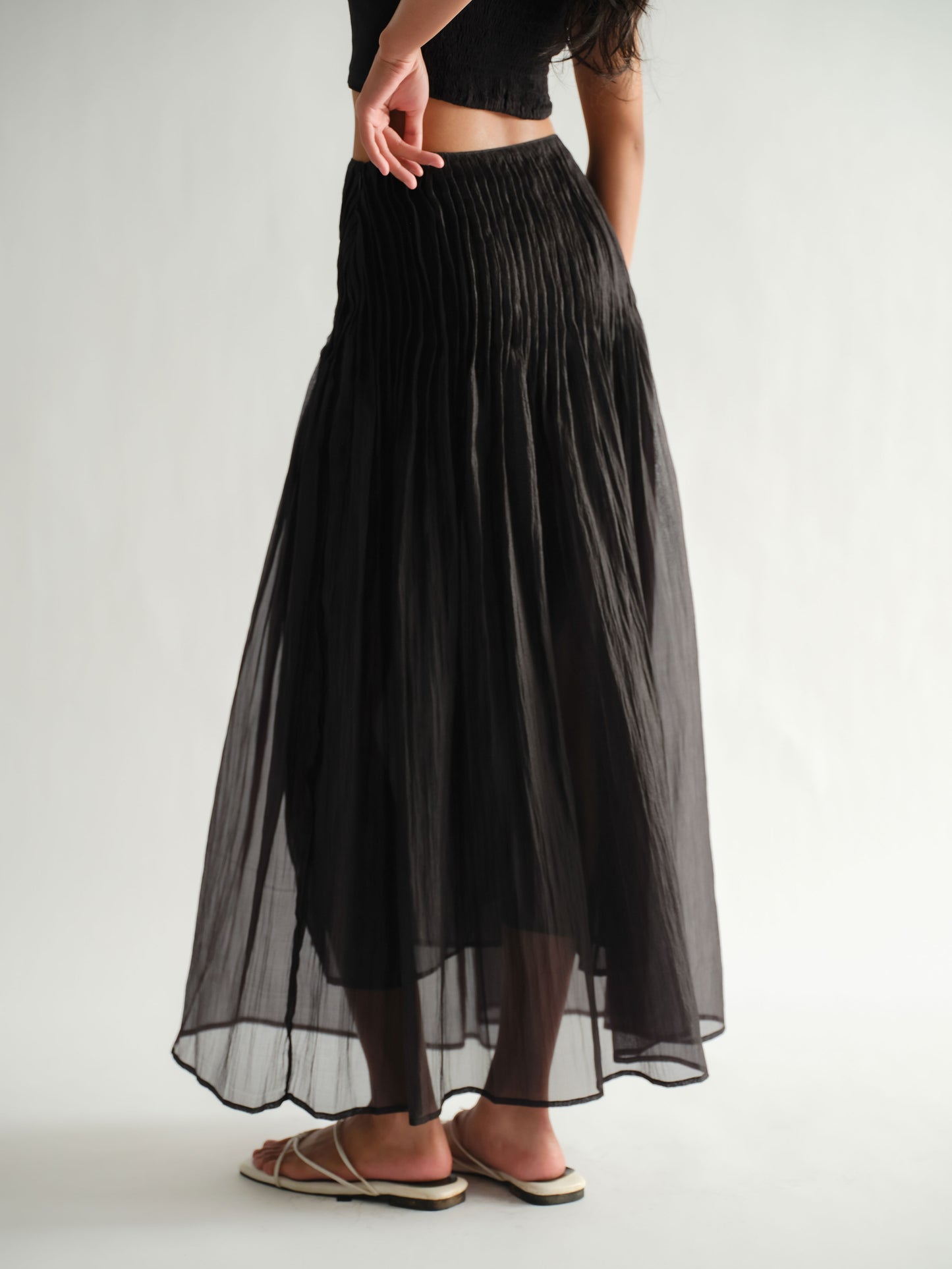 SAYA - SAYA X ELXI - JENNA - PLEATED A LINE SKIRT