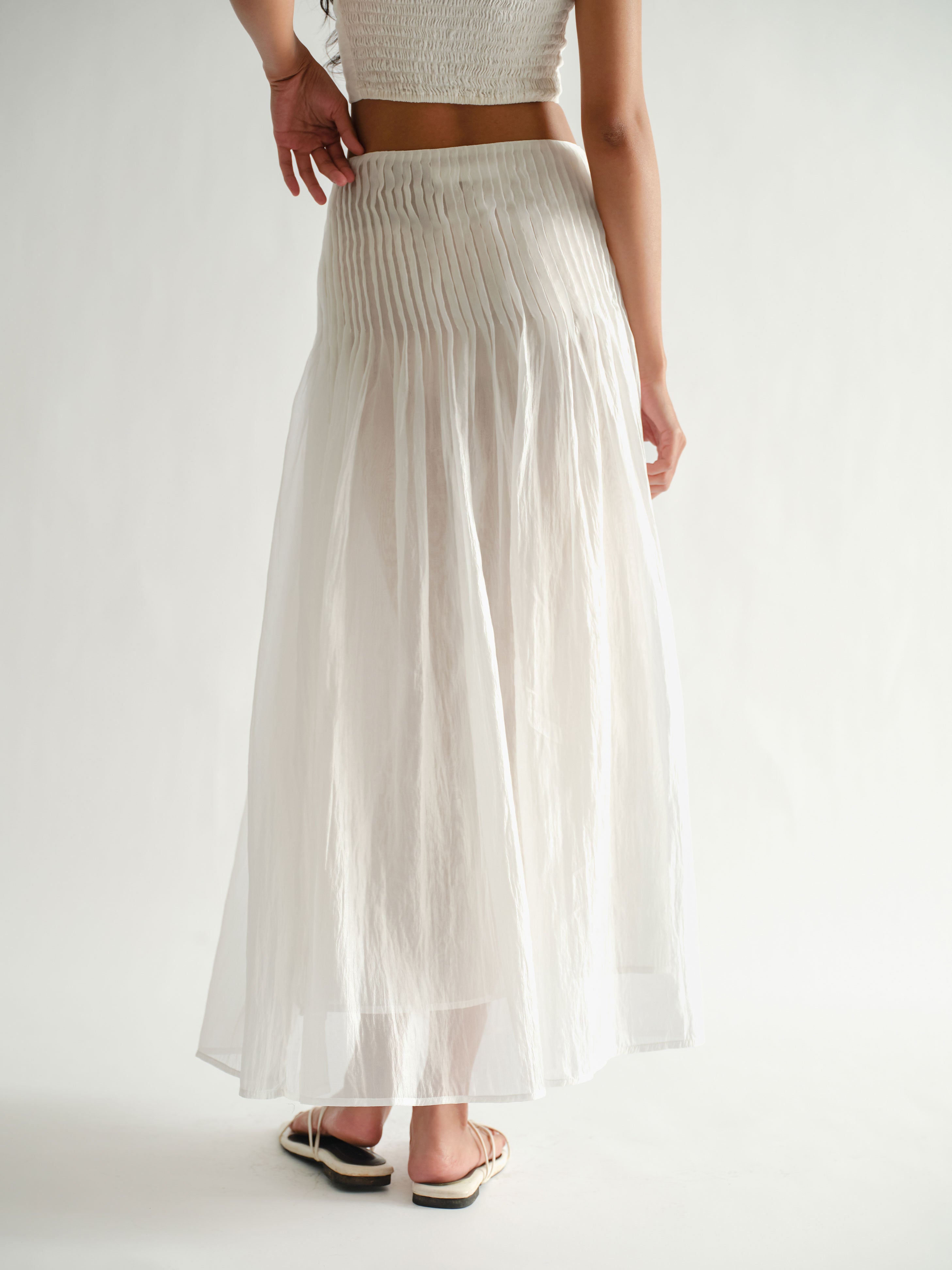SAYA - SAYA X ELXI - JENNA - PLEATED A LINE SKIRT – Saya.tales