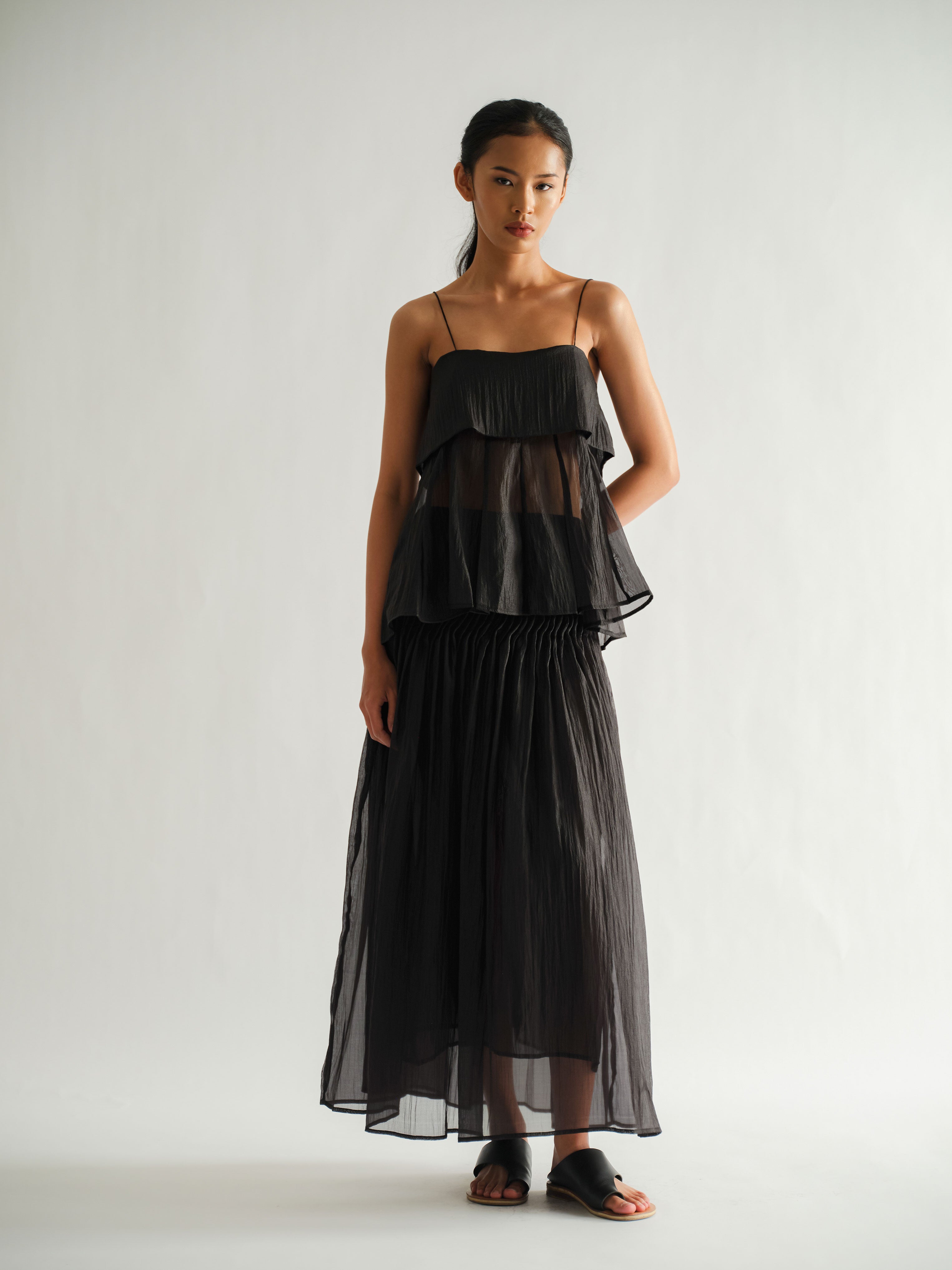 SAYA - SAYA X ELXI - JENNA - PLEATED A LINE SKIRT – Saya.tales
