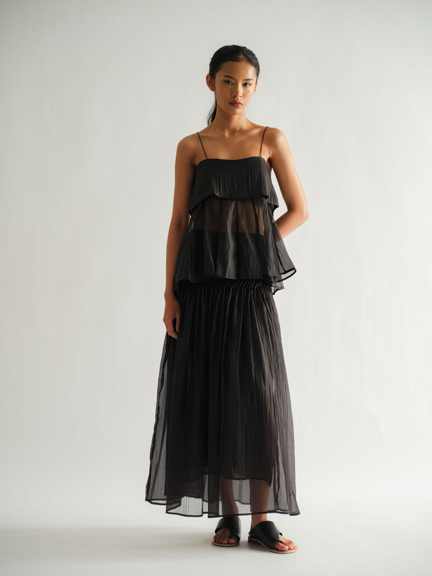 SAYA - SAYA X ELXI - JENNA - PLEATED A LINE SKIRT