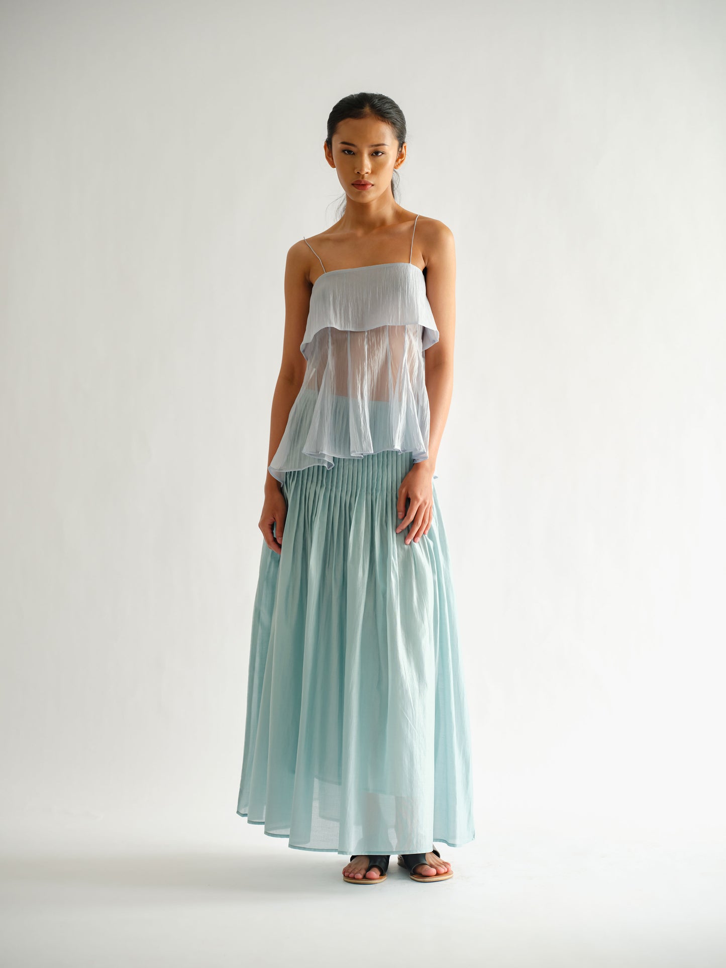 SAYA - SAYA X ELXI - JENNA - PLEATED A LINE SKIRT