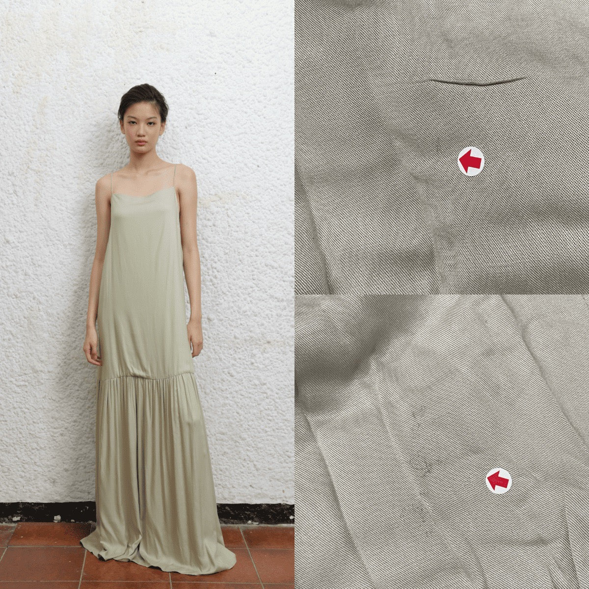 SAYA - REESE IN SAGE - DEFECT ITEMS SALE